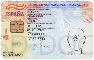 ID card Spain  front + back