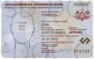 ID card Latvia  front + back