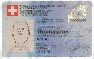 ID card Switzerland  front + back