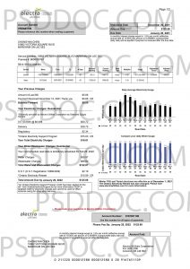 Utility bill PSD